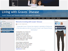 Tablet Screenshot of livingwithgravesdisease.com